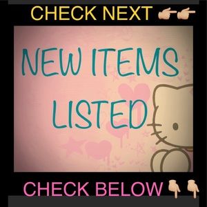😱😱CHECK FOR NEWLY LISTED ITEMS BELOW IN SEPARATE POSTS😱😱